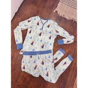 Little Sleepies Unisex Pajama Pants set Olaf Frozen Elsa Anna Jogger Bamboo M